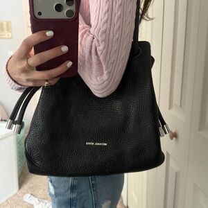 Michael Kors Black Pebbled Leather Shoulder Bag